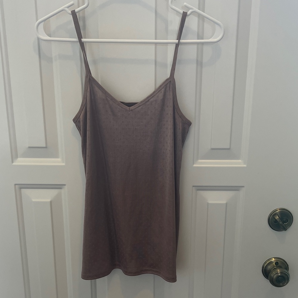 BKE mauve Spaghetti Strap tank top